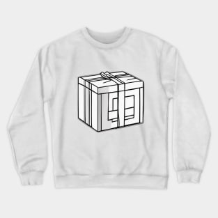 Monochrome Mystery Gift Box Illustration No. 629 Crewneck Sweatshirt
